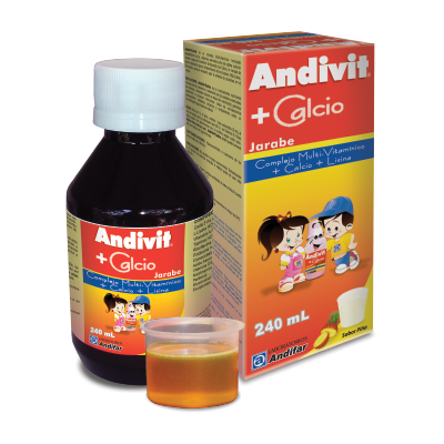 Andivit + Calcio Jarabe 240 mL