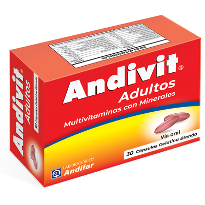 Andivit Adultos Cápsulas Gelatina Blanda x 30
