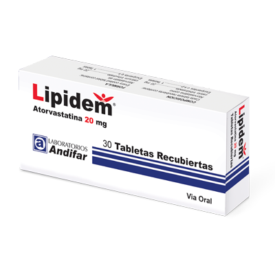 Lipidem 20 mg Tabletas Recubiertas x 30
