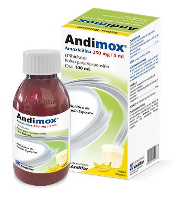 Andimox 250 mg / 5 mL  Polvo para Suspensión 100 mL