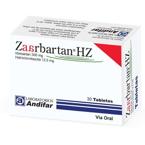 Zaarbatan HZ 300 mg / 12.5 mg Tabletas x 30